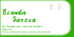 bianka harcsa business card